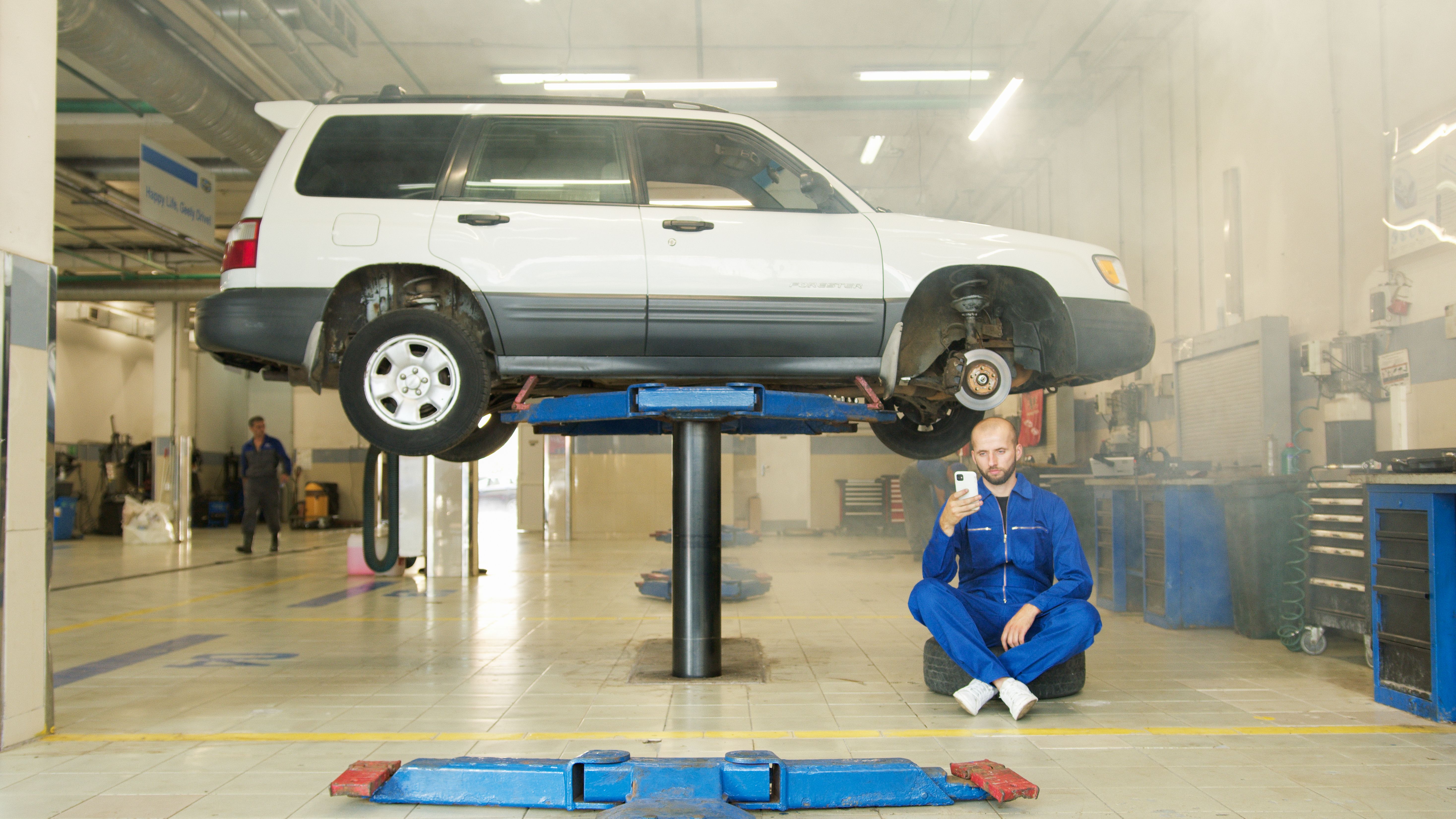 Professional tire installation service
